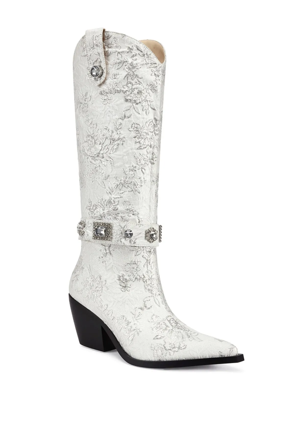 BAVANI-WHITE WESTERN BOOT