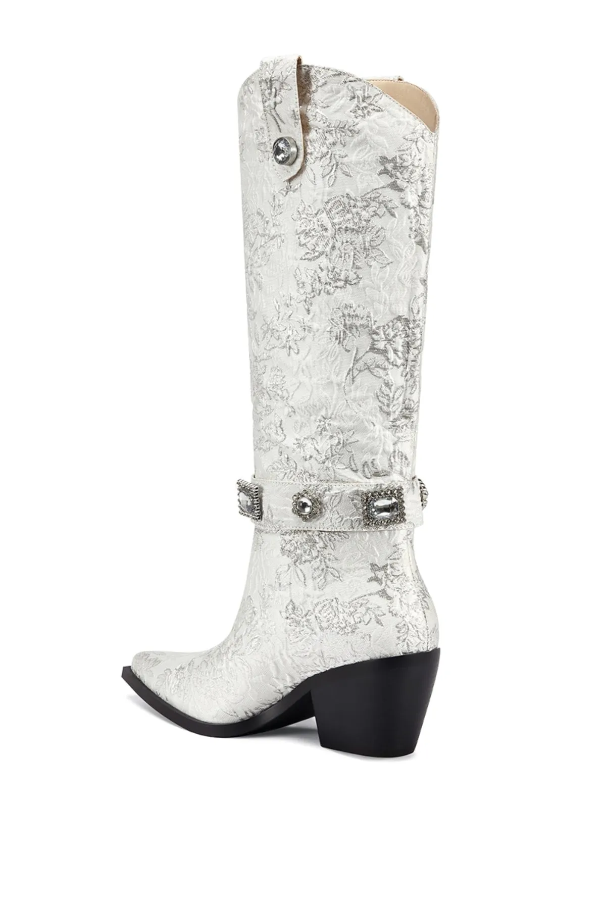 BAVANI-WHITE WESTERN BOOT