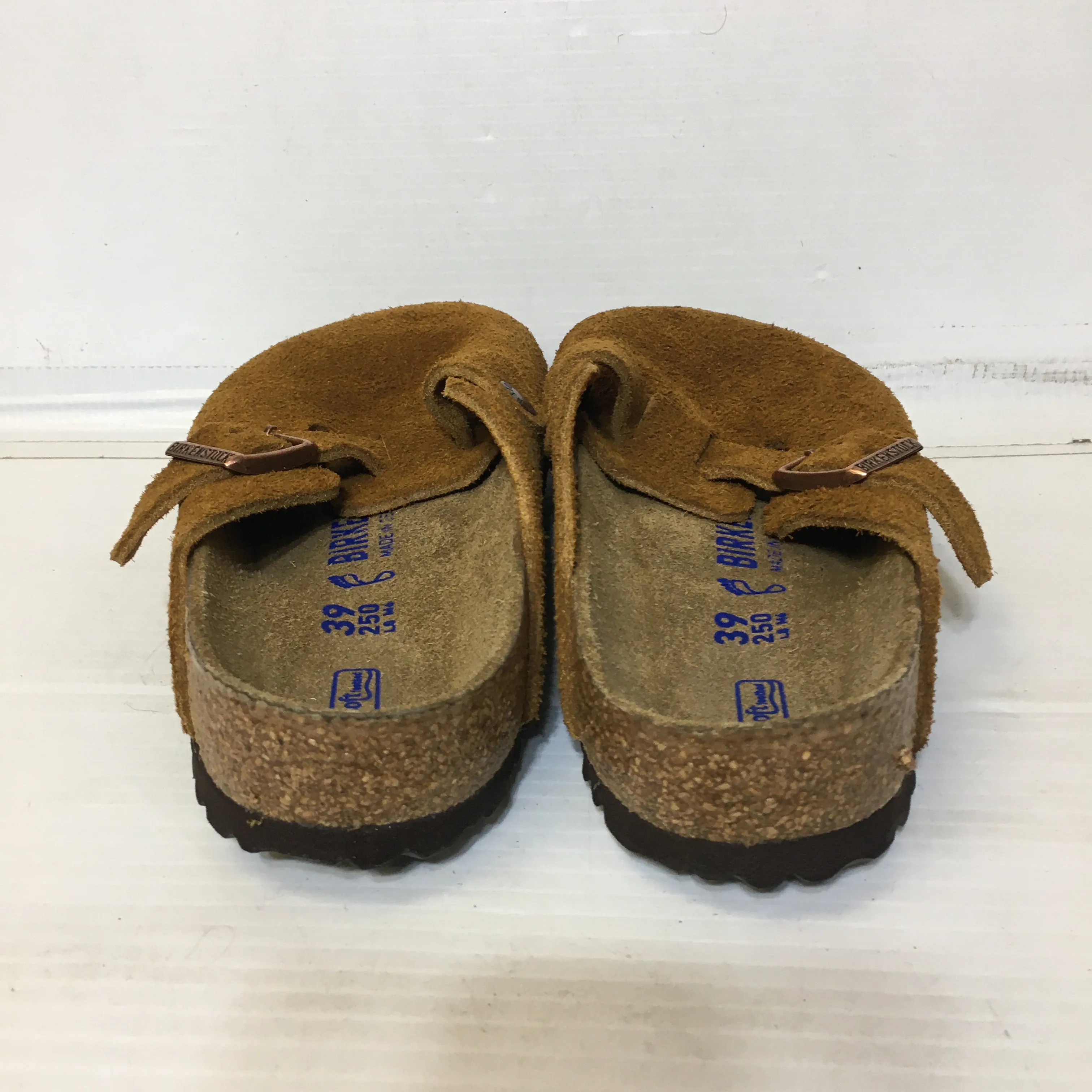 Birkenstock Boston Suede Leather Clog - Size EU39 - Pre-owned - H6473L