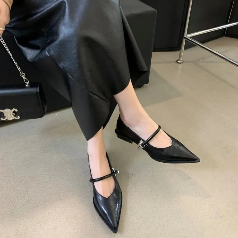 Classic Mary Jane Low Heeled Slingback