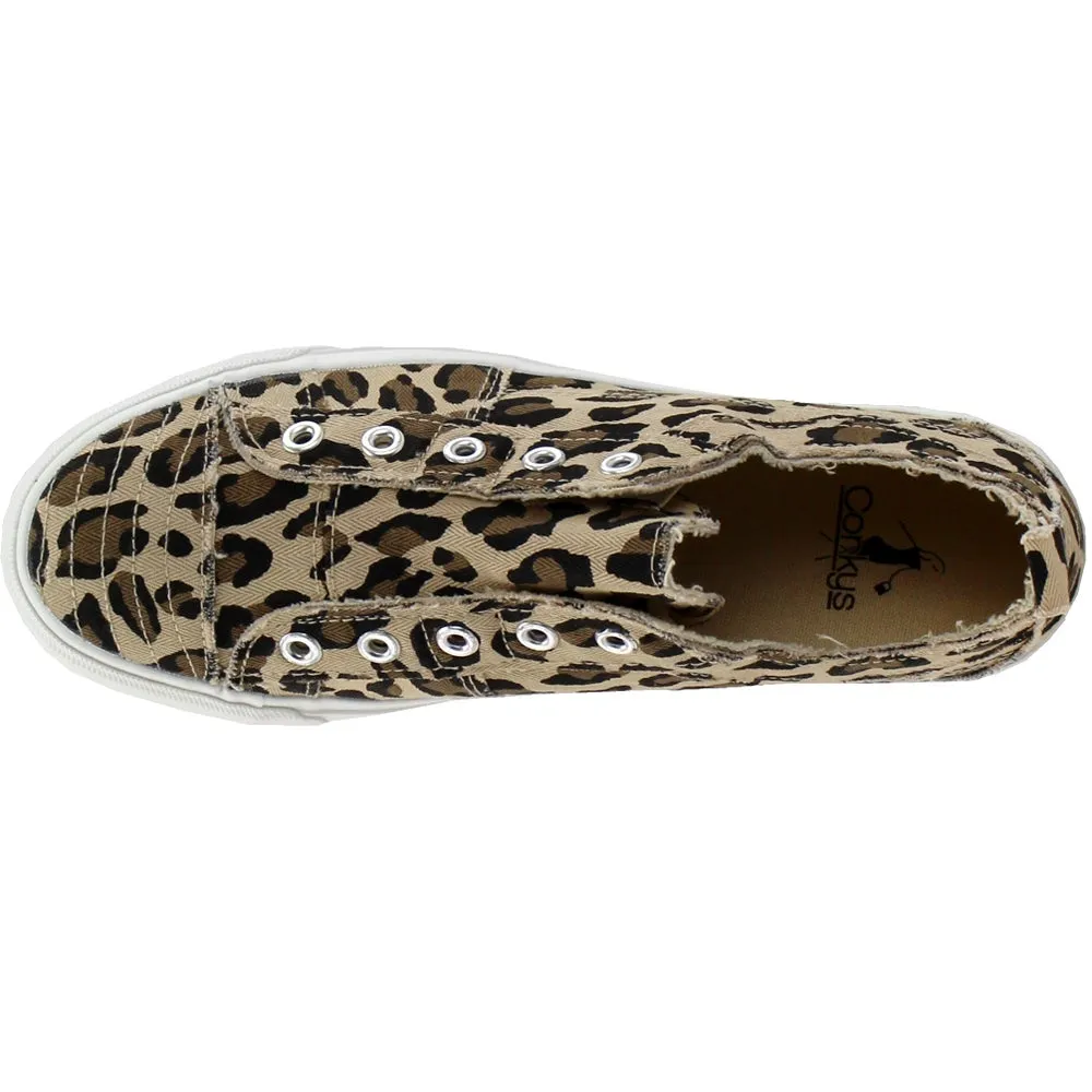 Corkys Kids Leopard Slip On Sneakers