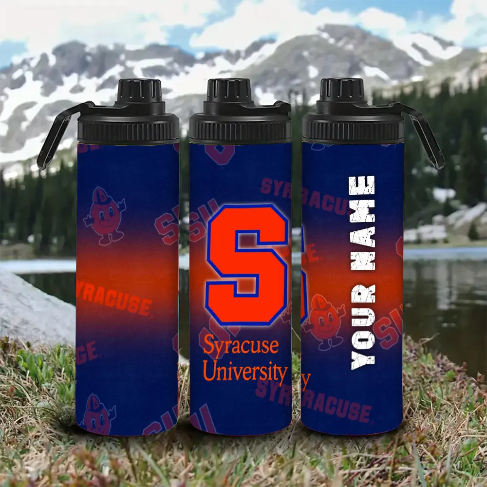 Customized Name Syracuse University Water Bottle