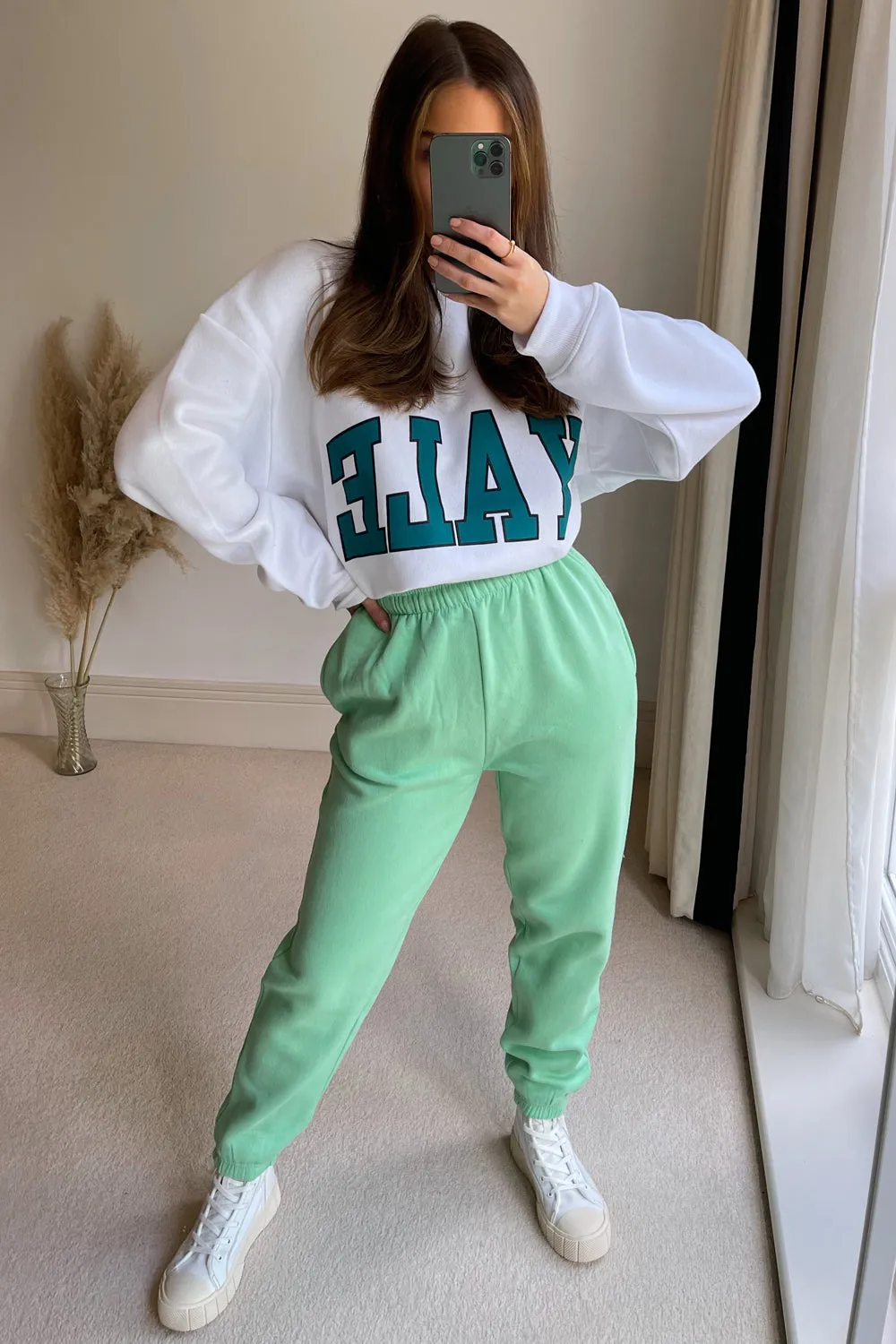 Gabriella Mint Oversized Comfy Joggers