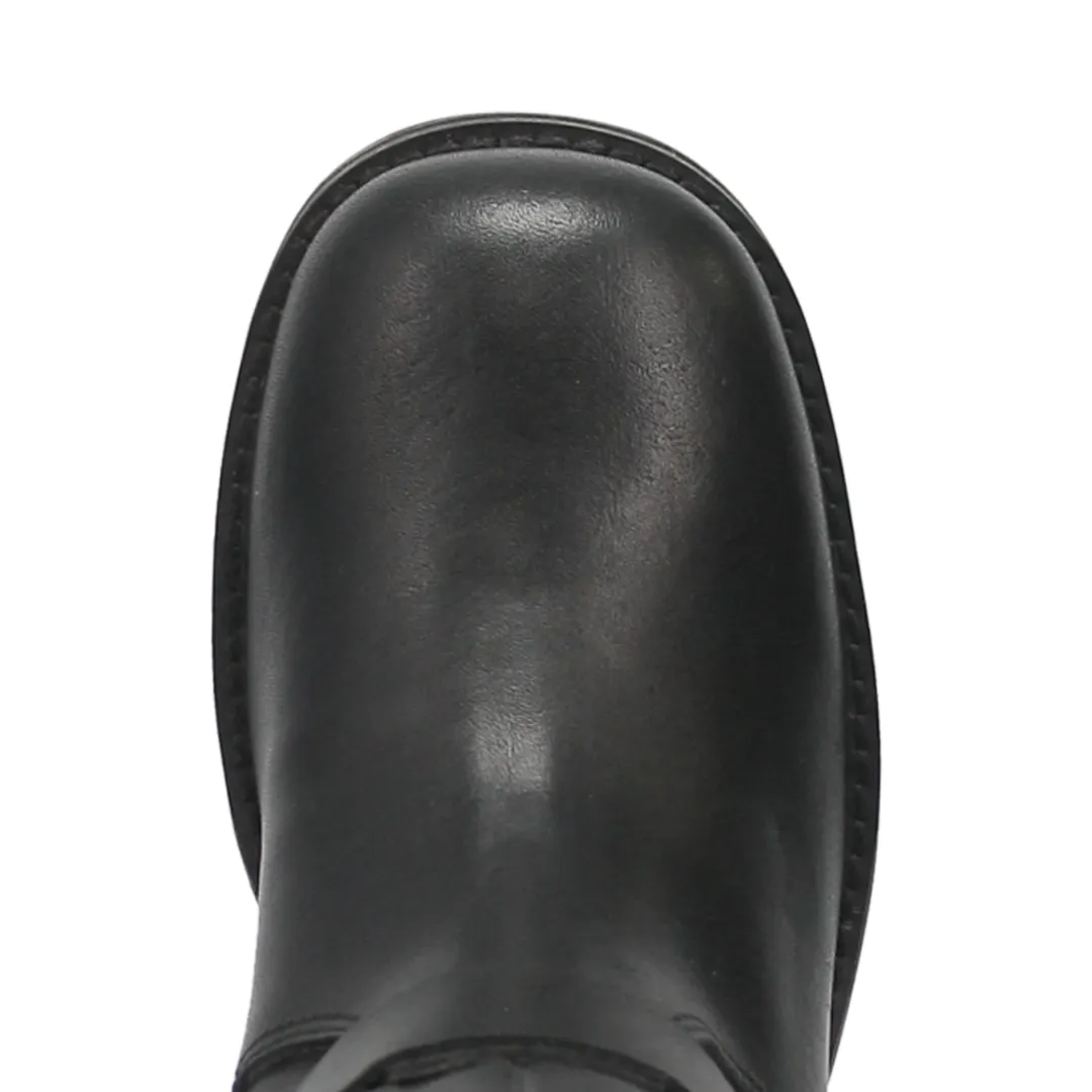 Harlee Leather Boot - Black/Black - DI210-BK