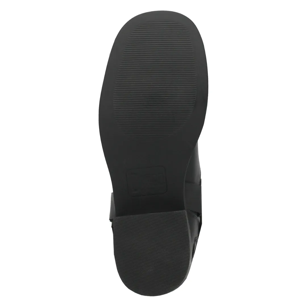 Harlee Leather Boot - Black/Black - DI210-BK