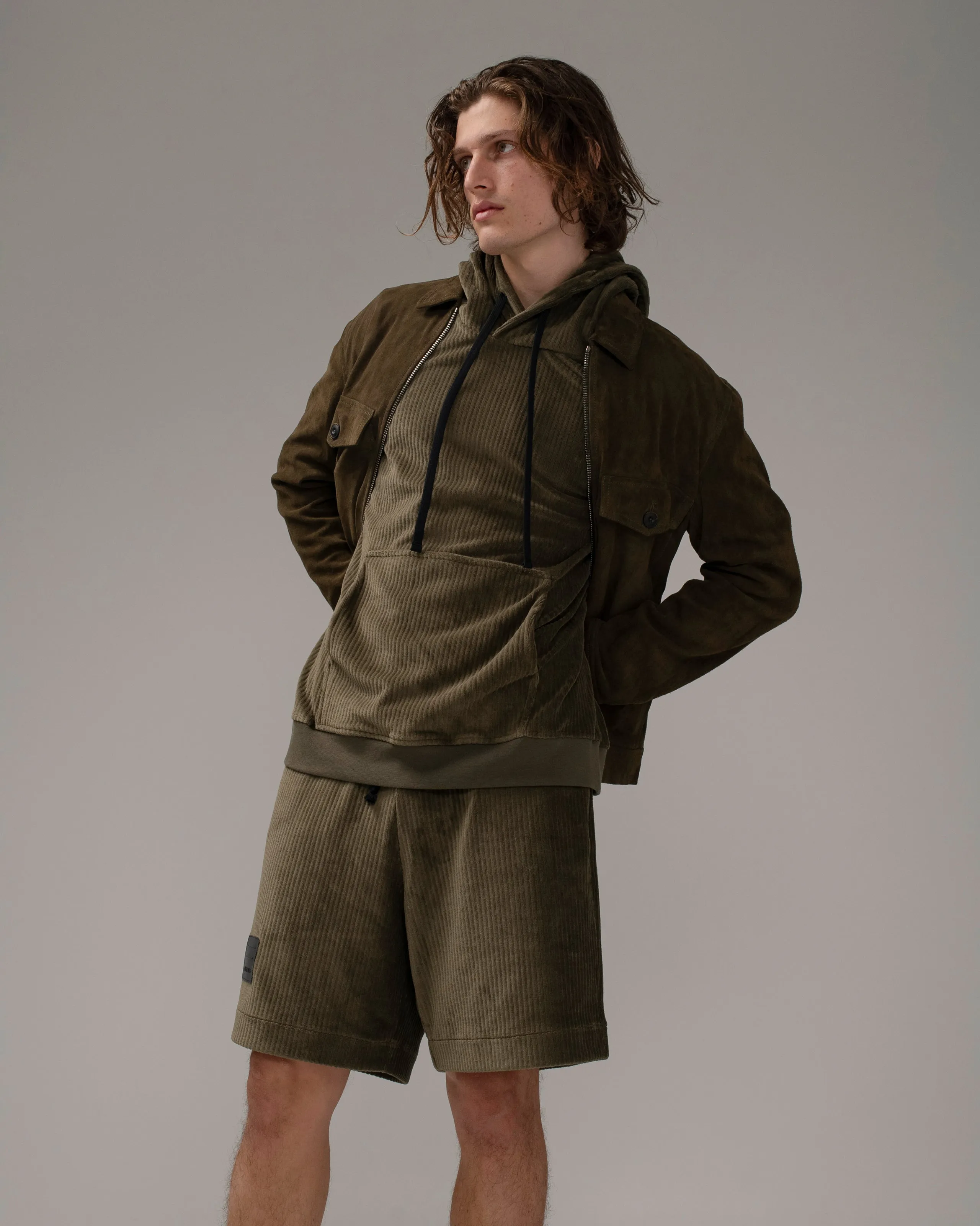 Hooded Sweatshirt Military