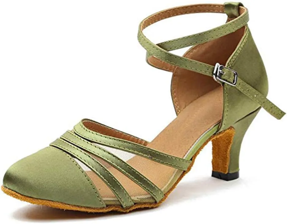 HROYL Womens Closed Toe Latin Salsa Ballroom Dance Shoes,Model 516/117/189