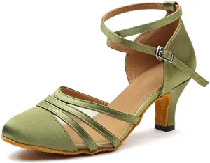 HROYL Womens Closed Toe Latin Salsa Ballroom Dance Shoes,Model 516/117/189