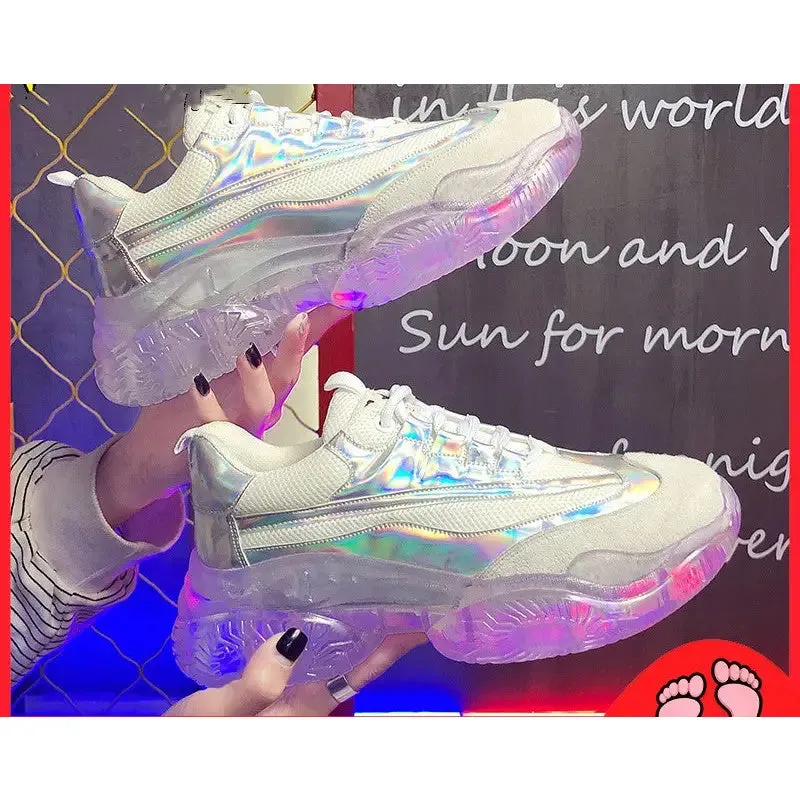Jelly Laser PU Vegan Sports Shoes