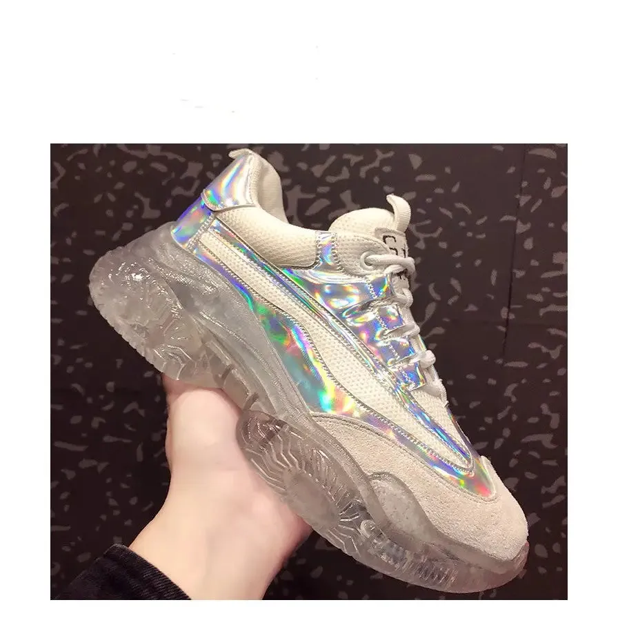 Jelly Laser PU Vegan Sports Shoes