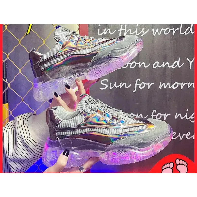 Jelly Laser PU Vegan Sports Shoes