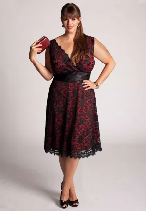 Leigh Plus Size Red Lace (Made To Order)