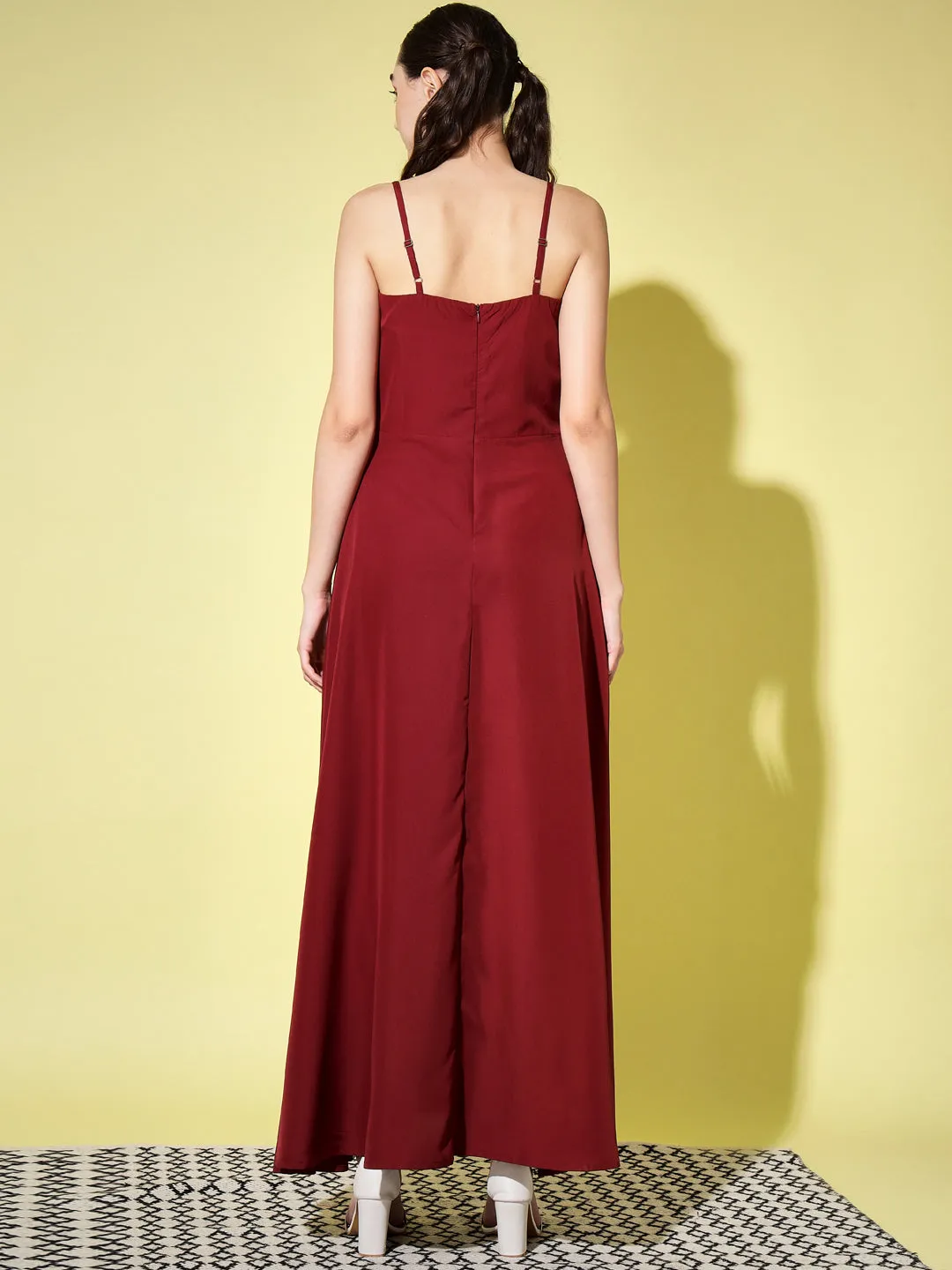 Maroon Maxi Dress