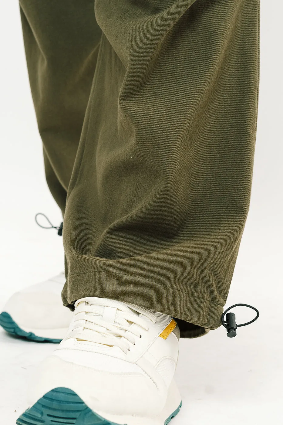 Men's Olive Green Drawstring Cargo Pant