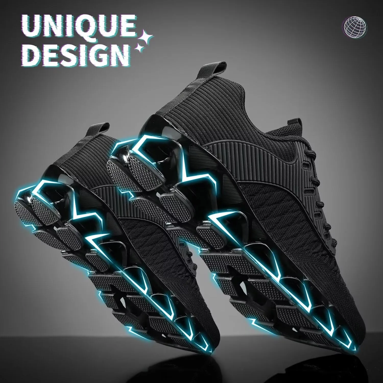 Men's Running Shoes Blade Tennis Walking Casual Fashion Sneakers Breathable Non Slip Gym Sports Work Athletic Trainers