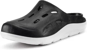 Mens Womens Wide Width Recovery Sandals Sport Slides with Plantar Fasciitis Arch Support Orthotic Clogs Shoes Comfortable Thick Cushion Shower Slippers