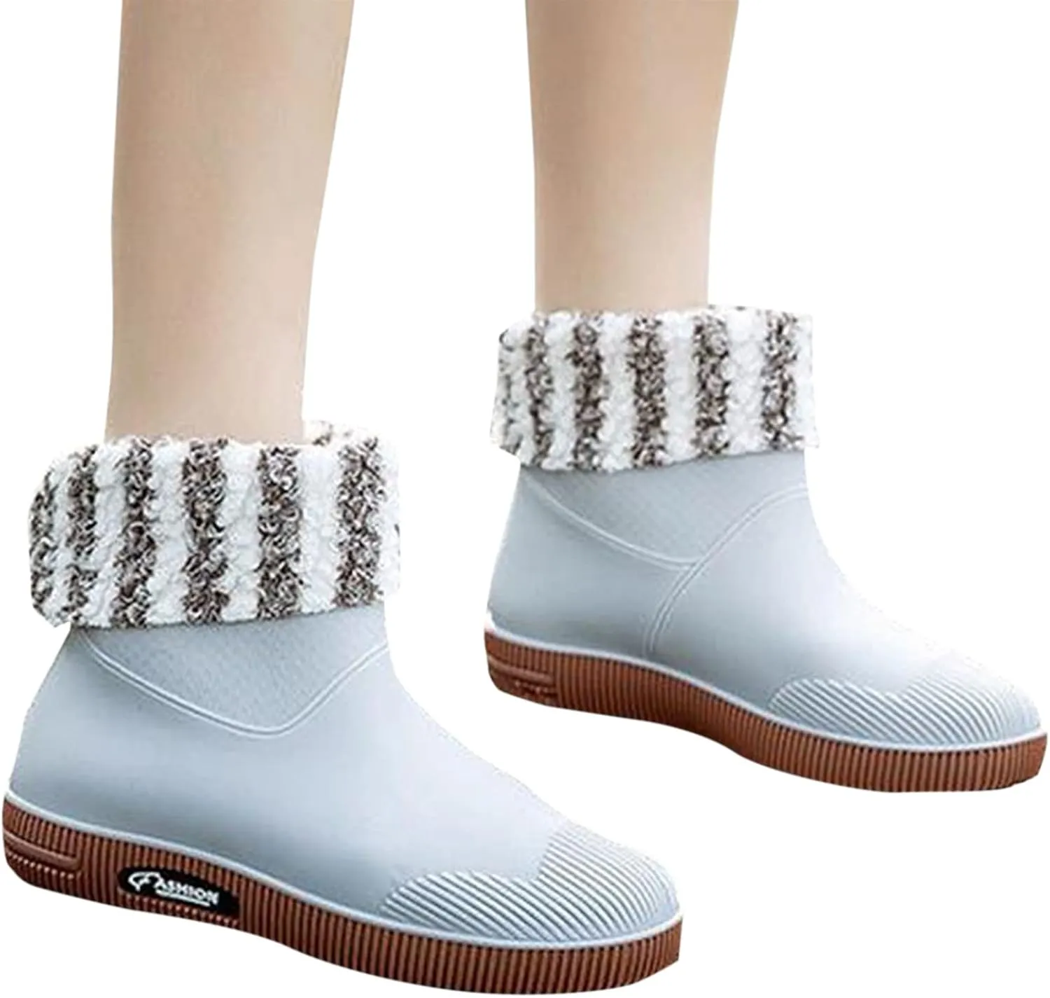 Mid Calf Rain Boots Womens Warm Lined Mens Grounded Footwear Fall Booties 2024 Orthopedic Barefoot Shoes Women Rain Boots Black Waterproof Mid Calf Womens Hiking Boots