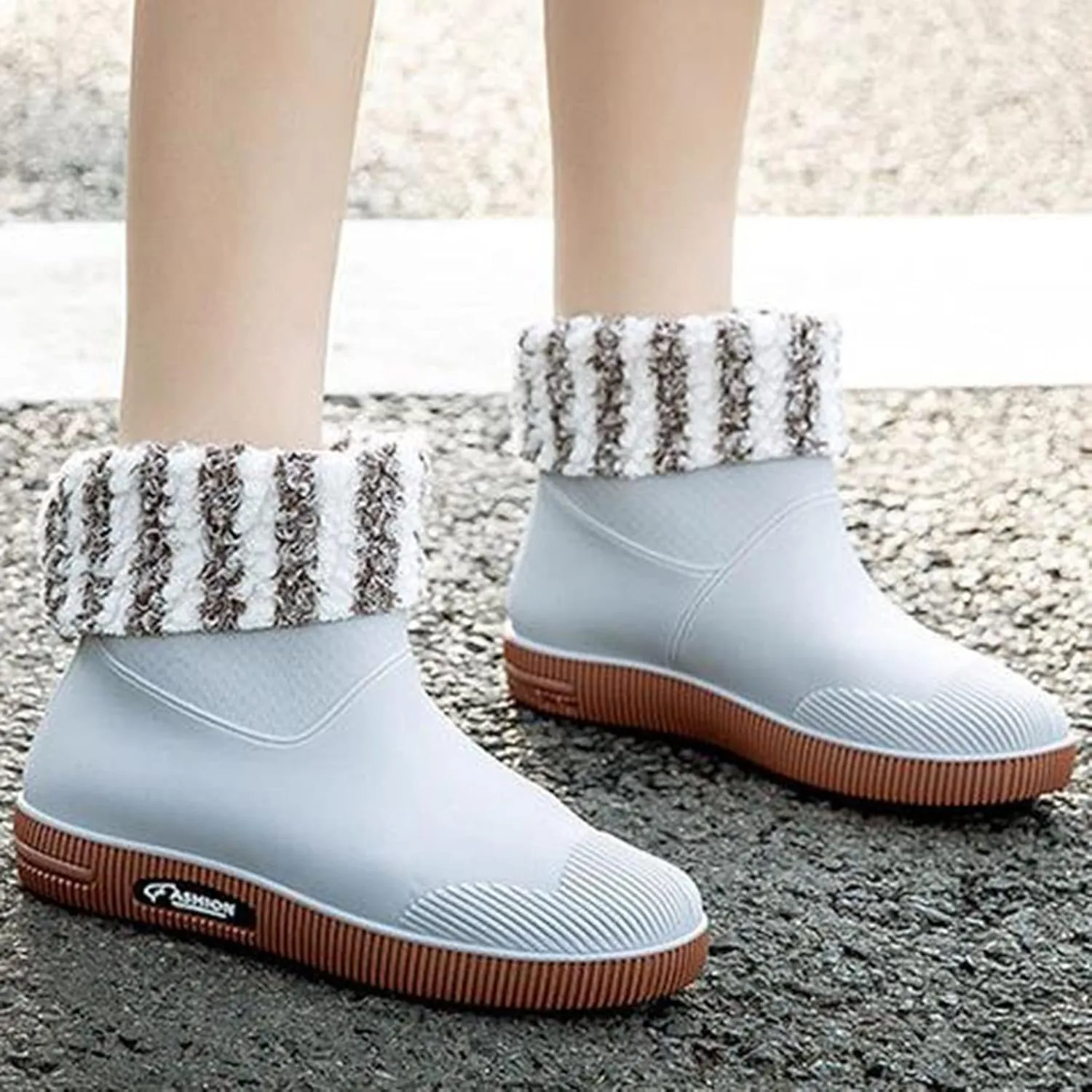 Mid Calf Rain Boots Womens Warm Lined Mens Grounded Footwear Fall Booties 2024 Orthopedic Barefoot Shoes Women Rain Boots Black Waterproof Mid Calf Womens Hiking Boots