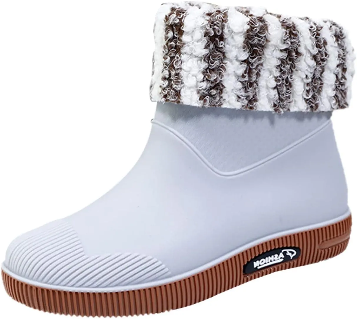 Mid Calf Rain Boots Womens Warm Lined Mens Grounded Footwear Fall Booties 2024 Orthopedic Barefoot Shoes Women Rain Boots Black Waterproof Mid Calf Womens Hiking Boots
