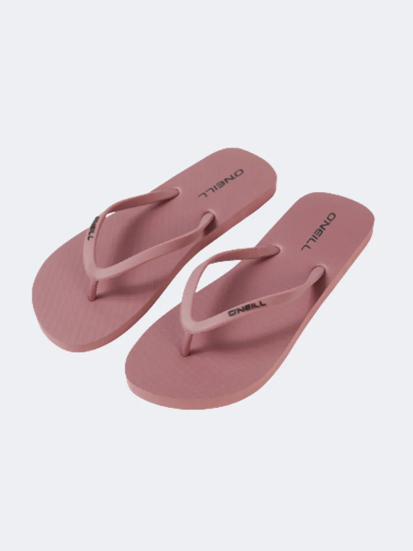 O&#39;Neill Profile Small Logo Women Lifestyle Slippers Ash Rose