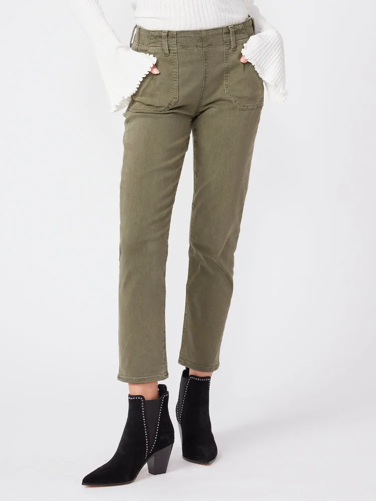 Paige Mayslie Slim Green KHAKI