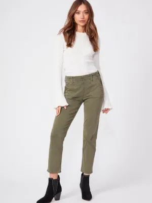 Paige Mayslie Slim Green KHAKI