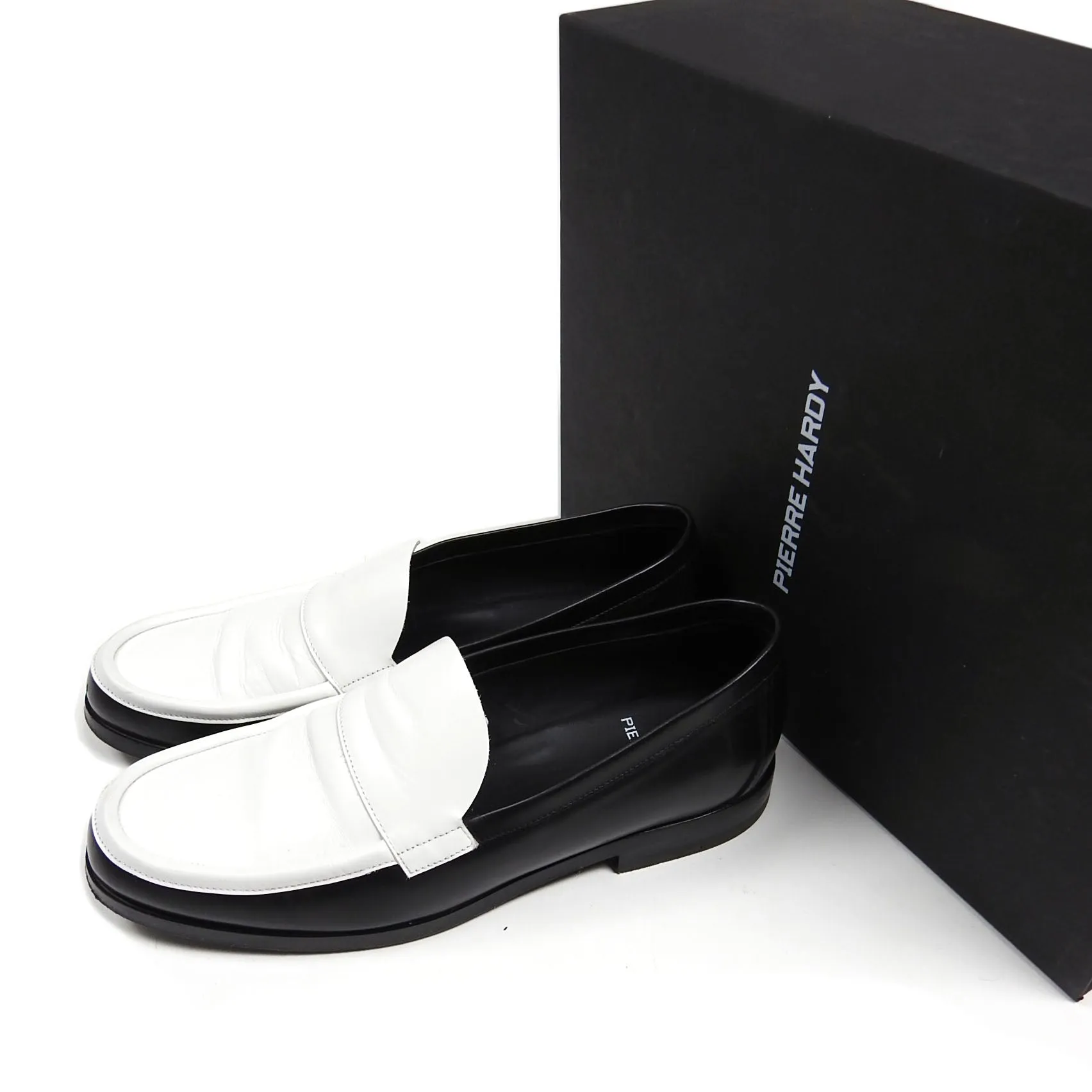 Pierre Hardy Black/White Loafers Size 42