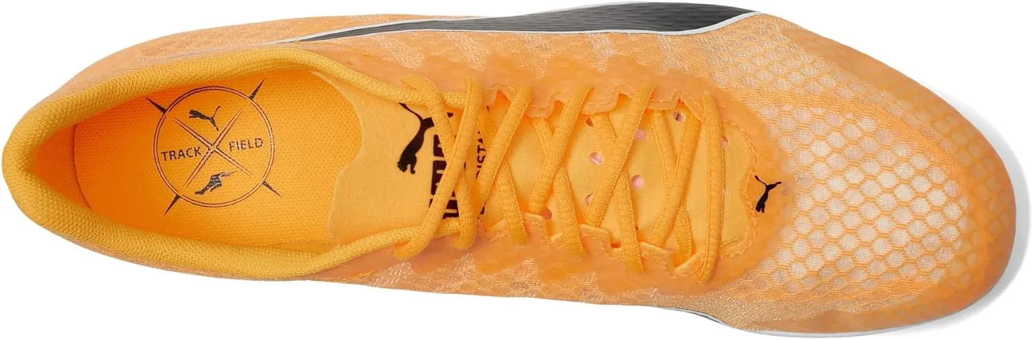 PUMA Men's Evospeed Distance 11 Track and Field Shoes, Sun Stream-Metallic Silver-Black, 10.5
