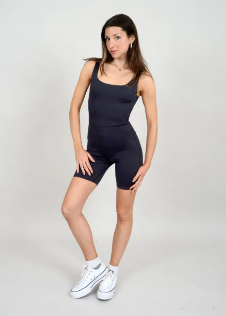 RD Style Second Skin Tia U Neck Tank Romper