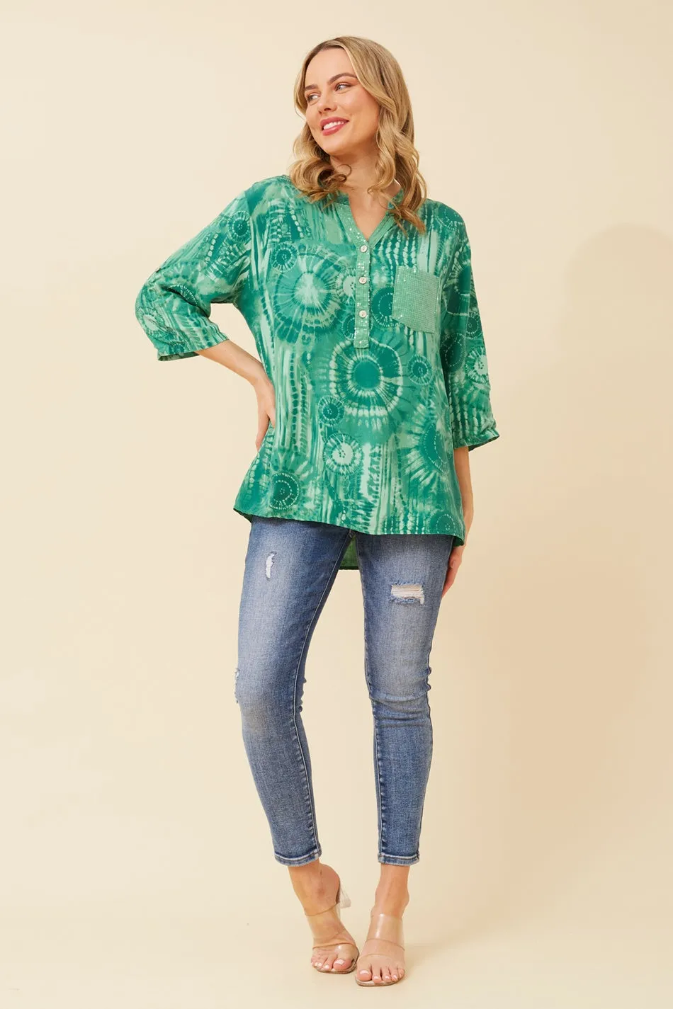 ROSETTA TIE DYE TOP