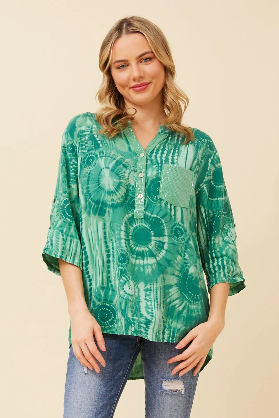 ROSETTA TIE DYE TOP