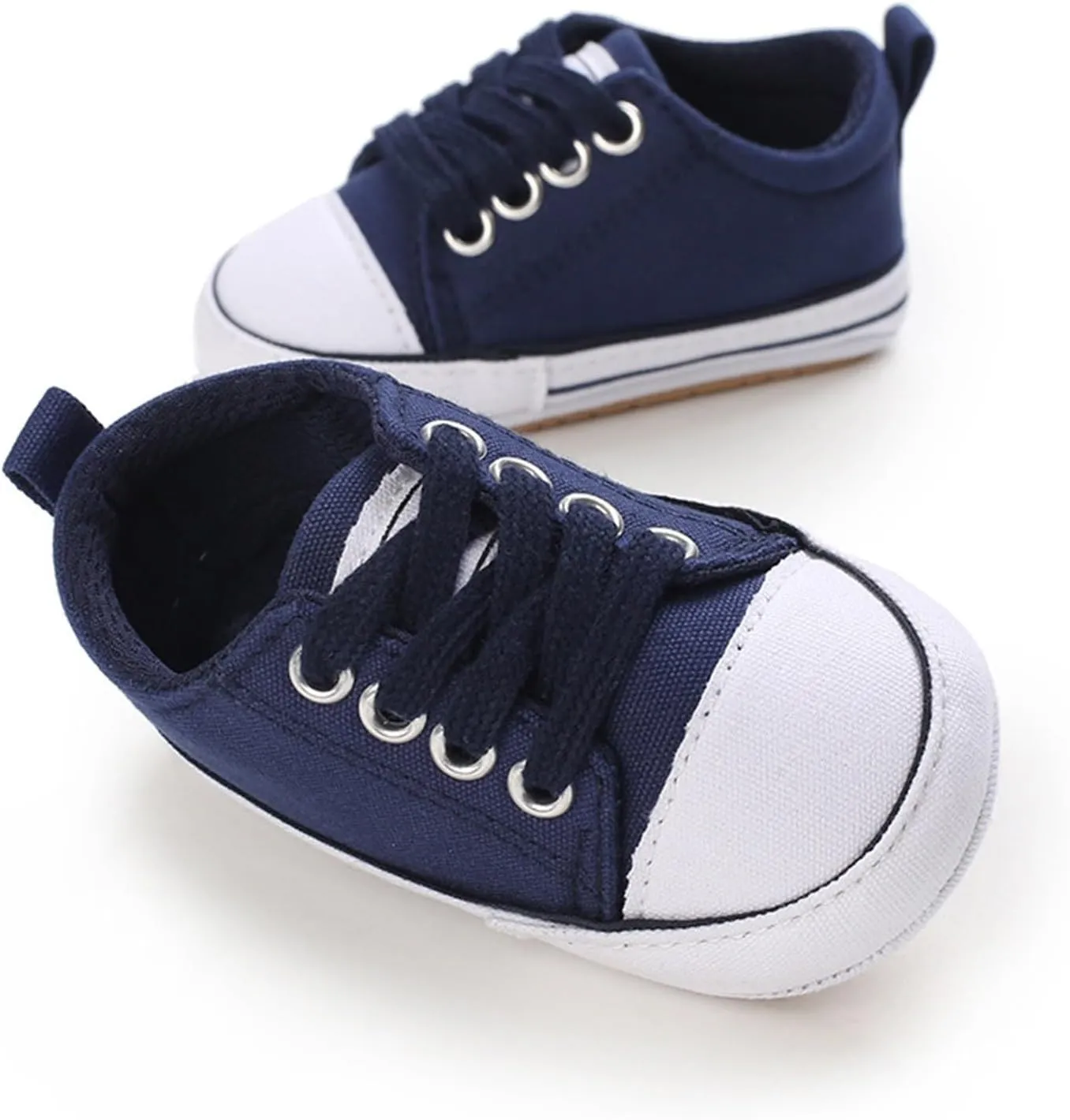 Spring and Summer Children Infant Toddler Shoes Boys and Girls Sports Shoes Flat Bottom Light Lace White Baby Sneakers