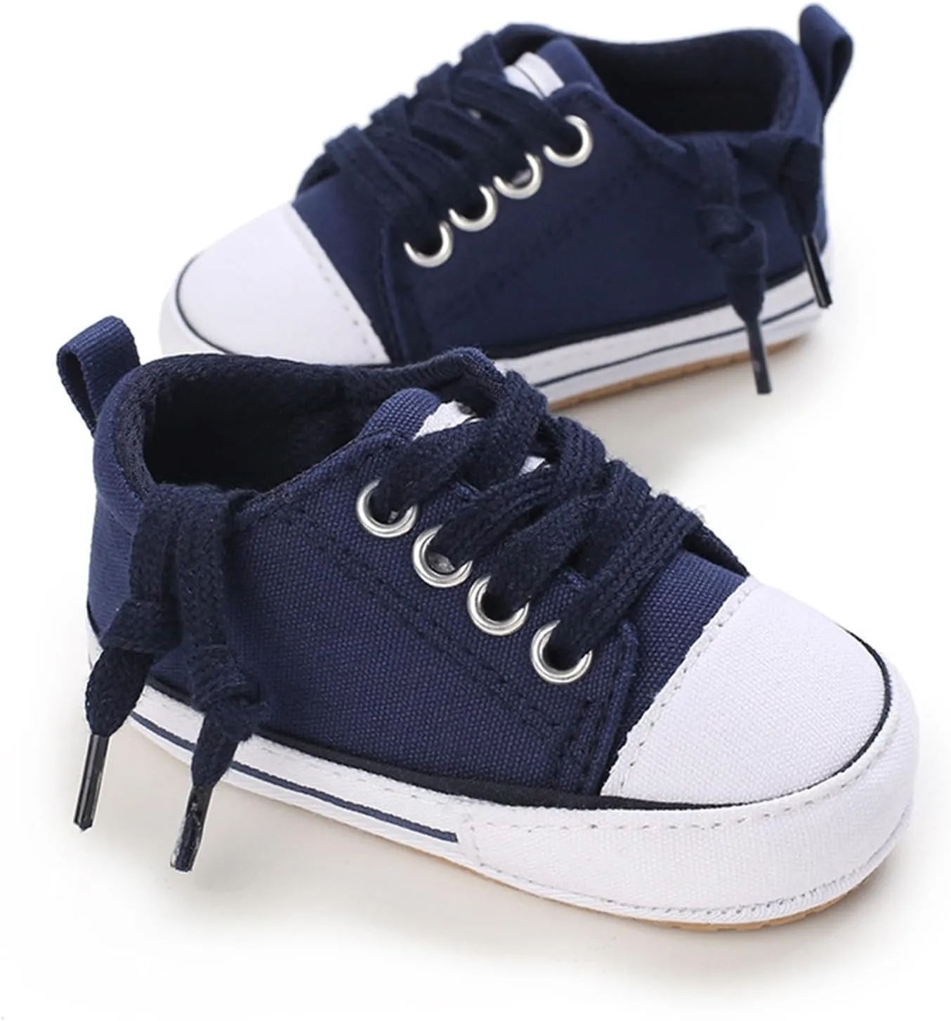 Spring and Summer Children Infant Toddler Shoes Boys and Girls Sports Shoes Flat Bottom Light Lace White Baby Sneakers