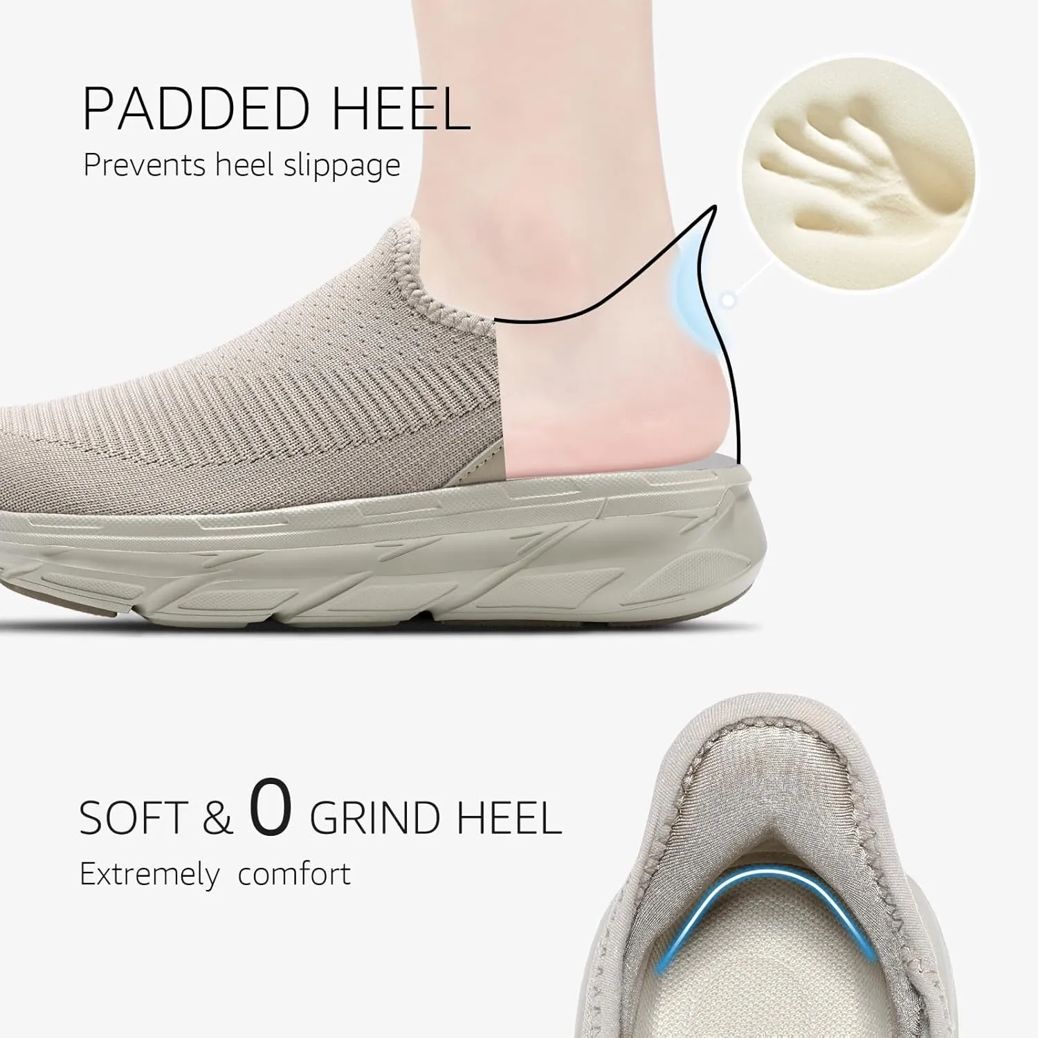 STQ Womens Slip on Shoes Breathable Lightweight Orthopedic Walking Shoes Workout Gym Sports Athletic Sneakers