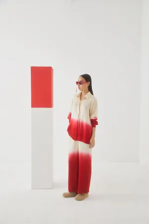 Studio Rigu Yuzhnaya Leheriya Shirt  Trousers 
 Tie Dye Vegan Silk Arcadia Collection