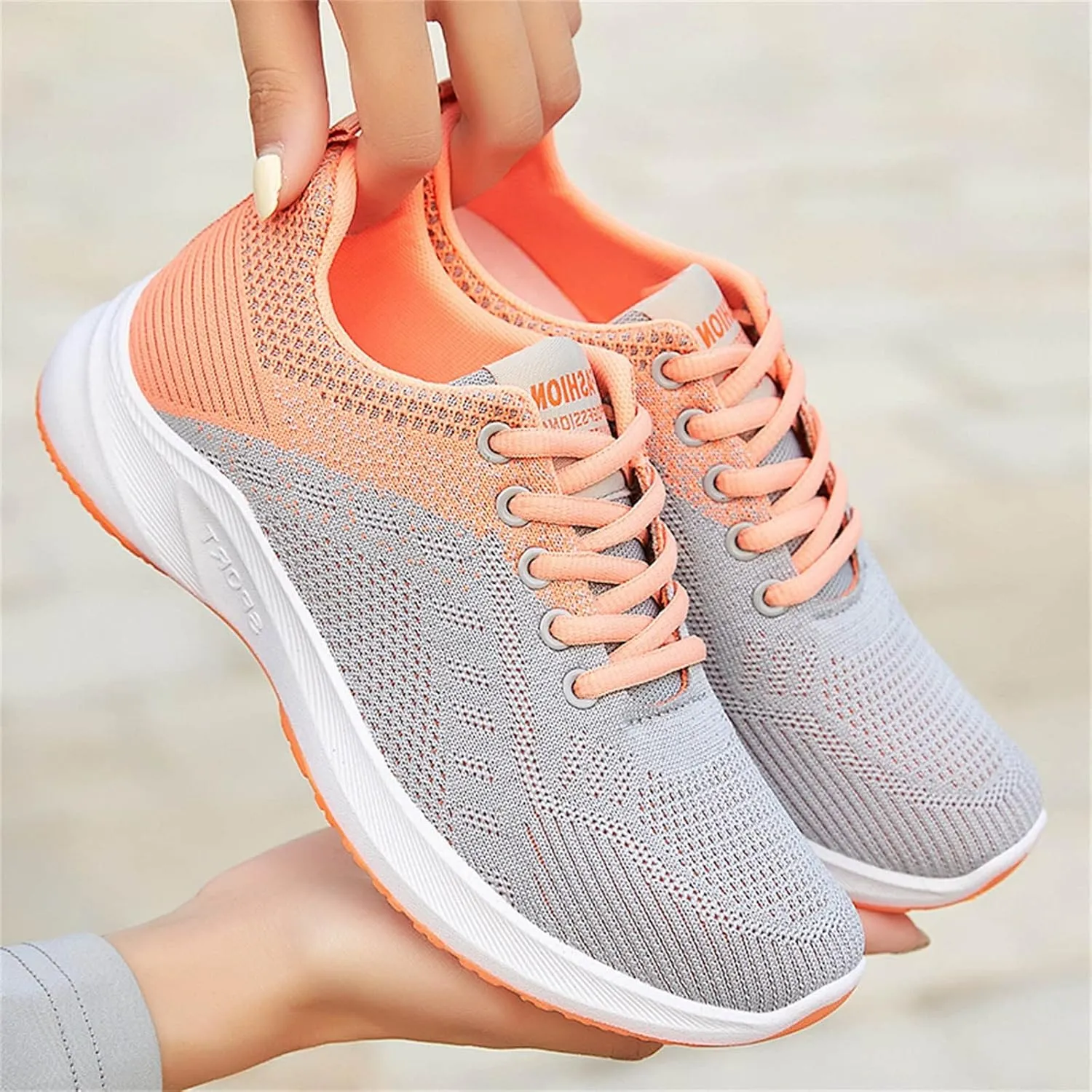 Womens Orthopedic Comfortable Walking Shoes Slip On Sneakers with Arch Support Casual Loafers Plantar Fasciitis Relief Foot Heel Pain Diabetic