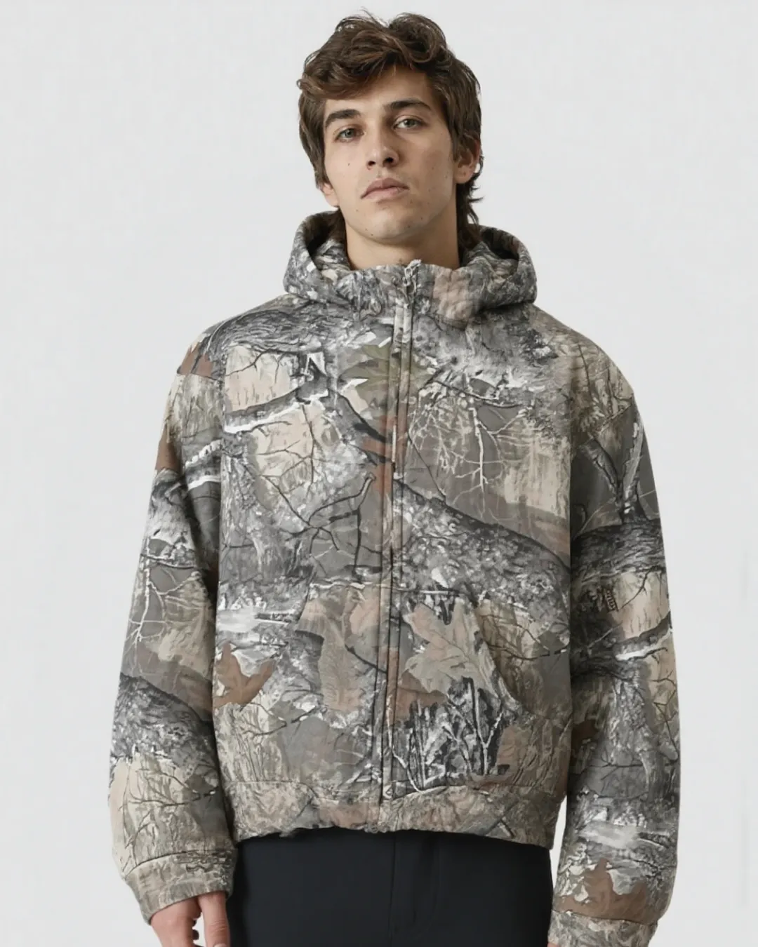 Woodland Spirit | Camouflage Zip-Up Hoodie