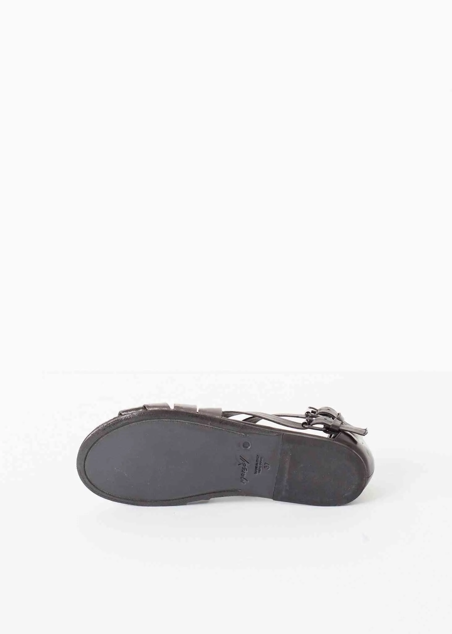 Wrap Sandal in Black/Steel