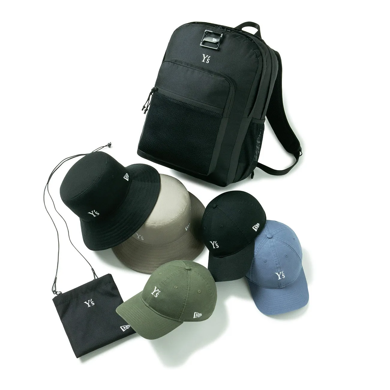 [Y's  New Era] FLAT NECK POUCH